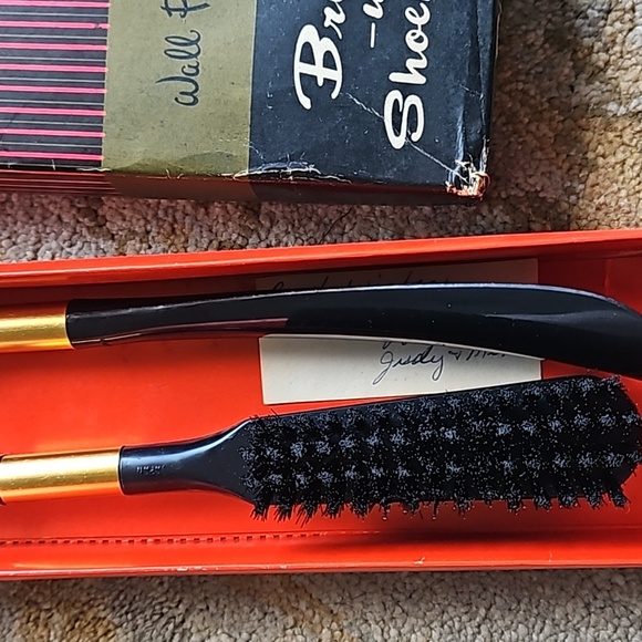 Vintage Horse Head Brush and Shoehorn Set, in original Box. Made in Japan - Picture 3 of 5